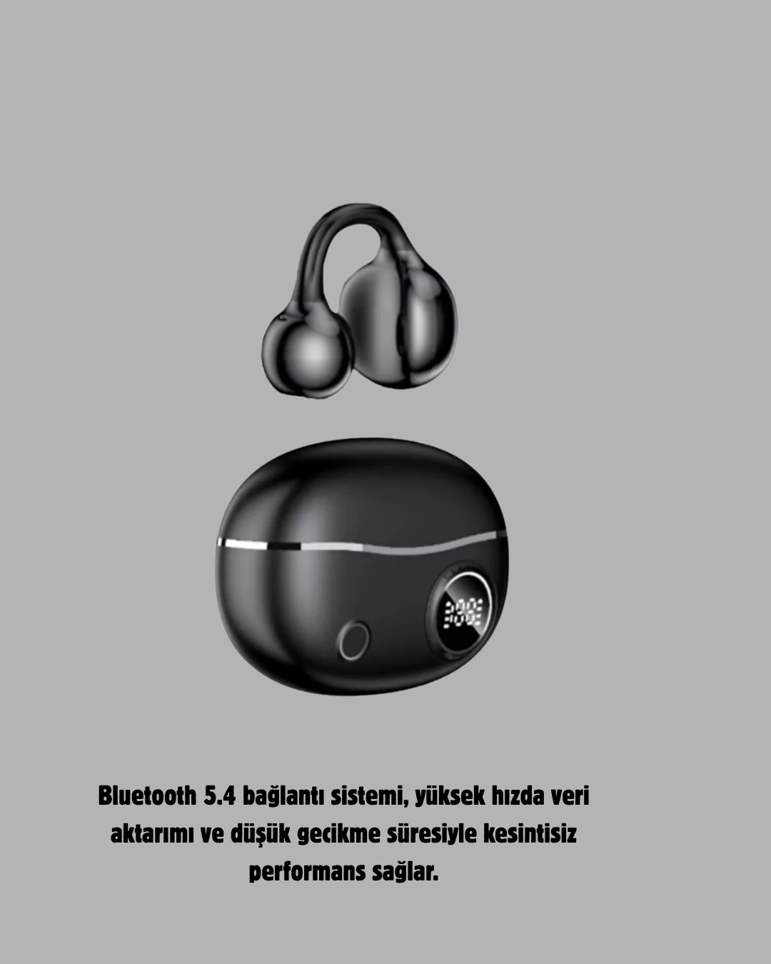 Kablosuz Açık Kulak Kulaklık Bluetooth 5.4 Type-c Hızlı Şarj 30 Saat
