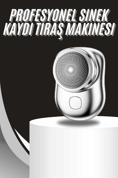 Kablosuz Tıraş Makinesi Günlük Hızlı Taşınabilir Şarjlı Yuvarlak Paslanmaz Çelik