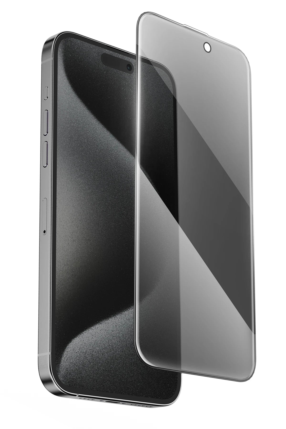 Keephone Apple iPhone 14 Pro Max UltraCurve Privacy 3D Cam Ekran Koruyucu - Siyah