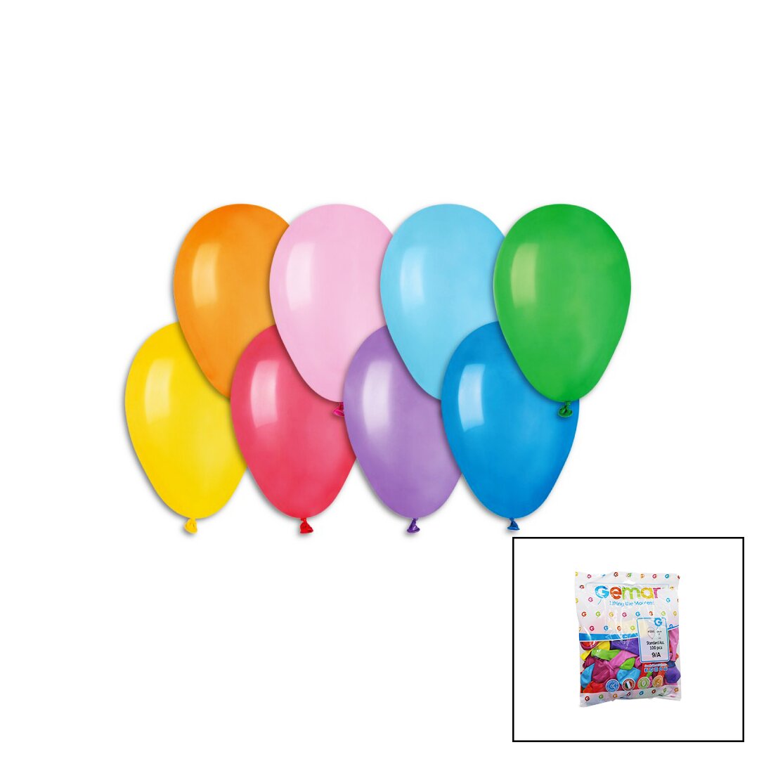 KLASİK RENKLİ BALON 7 İNÇ - 19CM - 100PCS (5643)