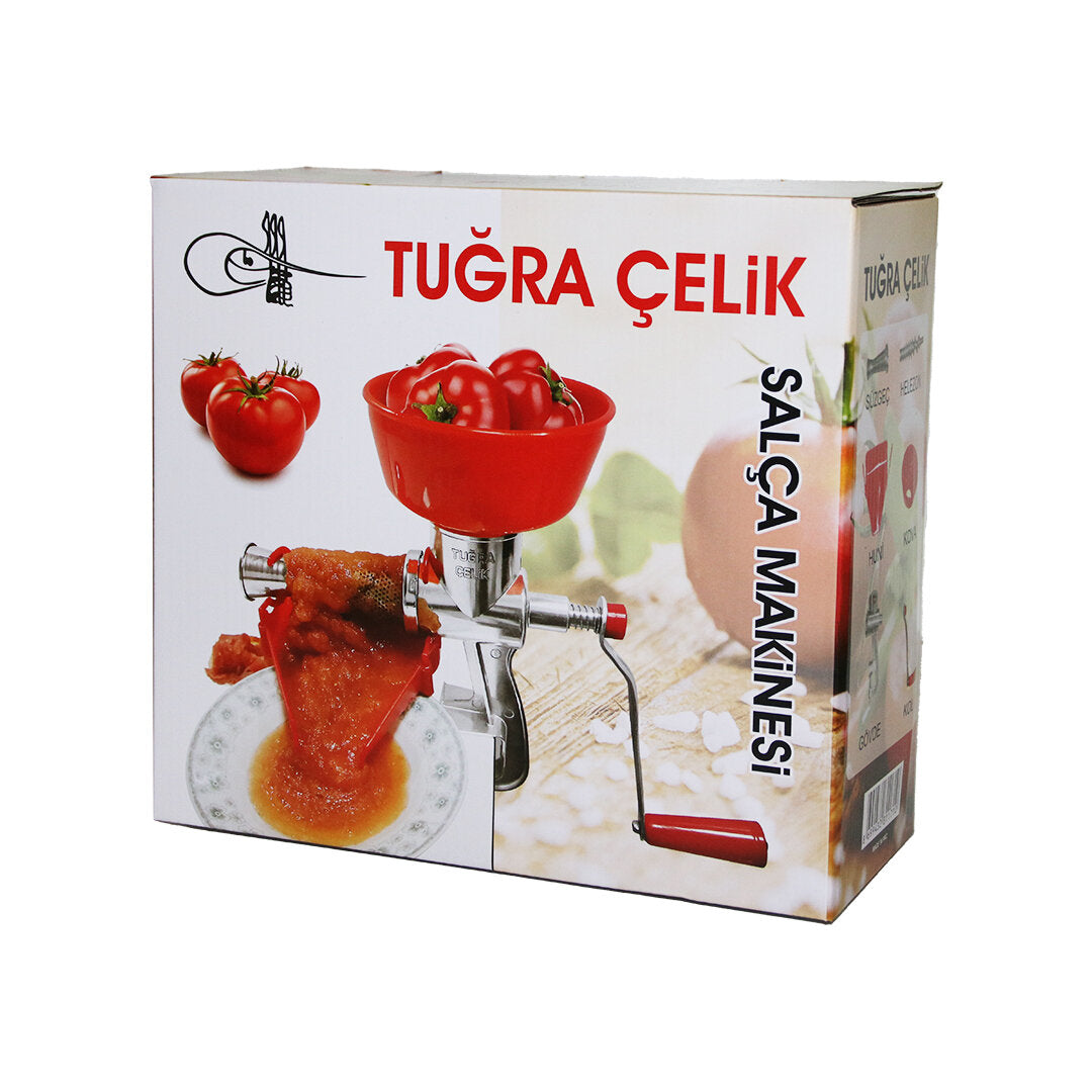 KOLLU ALÜMİNYUM SALÇA MAKİNESİ SÜZGEÇLİ - PLASTİK HAZNELİ (5643)