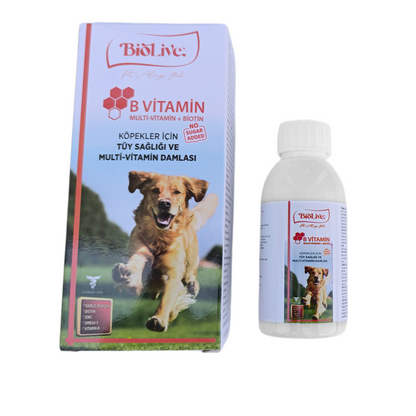 Biolive Köpekler İçin B min+Multimin Tüy Sağlığı Likit min 100ml