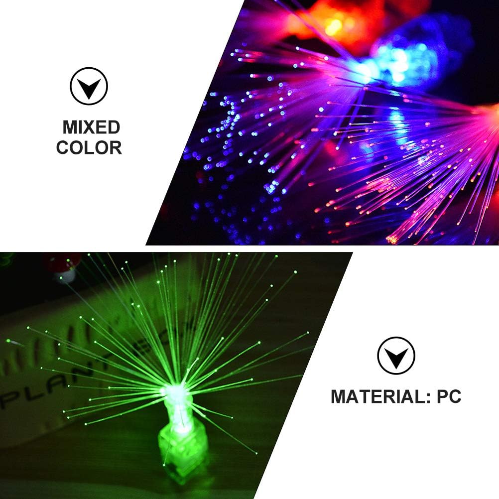 Led Işıklı Renkli Püsküllü Parmak Işığı 4 Renk 4 Adet (5643)