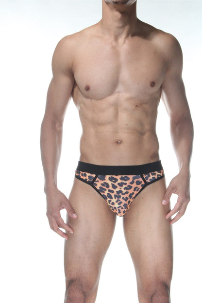 Leopar Desenli Erkek Tangası - Renkli / XS