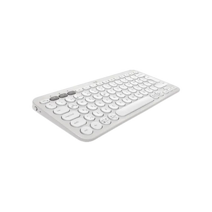 LOGITECH K380S, Pebble Keys 2, Beyaz, 920-011860, Bluetooth, Türkçe, Q, Multimedya, Mini Klavye