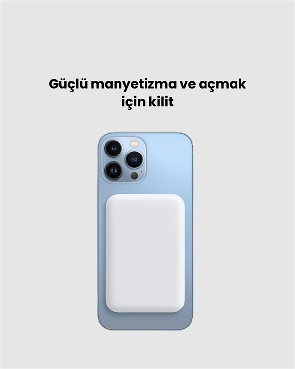 MagSafe Manyetik Powerbank iPhone İçin Hızlı, Kablosuz ve Güvenli Şarj