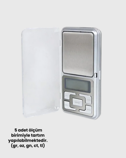 Mavi Işıklı Lcd Ekranlı Hassas Tartı Terazisi