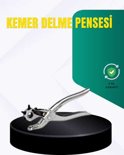 Metal Gövdeli Ayarlanabilir Deri Delme Pensesi 2.5–5 Mm Delik Açma Aracı