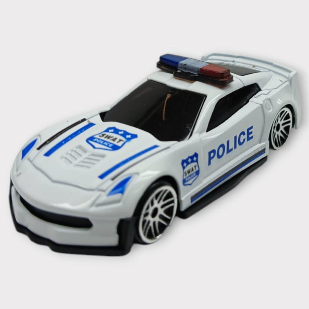 Metal Mini Polis Arabası 8 cm - Polis - 1