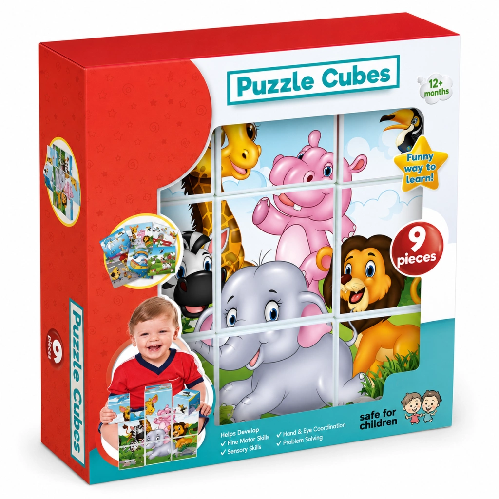 02034 Resimli Küpler 9 Parça