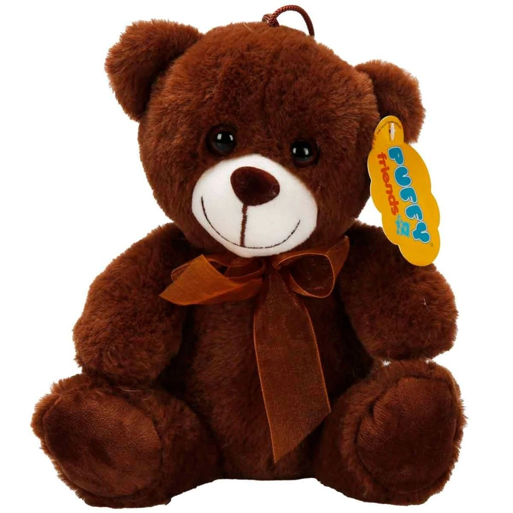 0998 PELUŞ AYI OTURAN KURDELELİ 21CM 2R