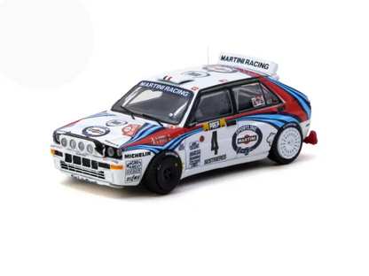1/64 Model Araç HF Integrale Monte Carlo Rally 1992 #04 Winner Didier Auriol / Bernard Occelli