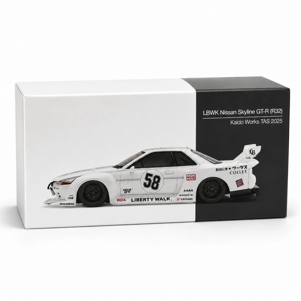 1/64 Model Araç Skyline GT-R (R32) Kaido Works TAS 2025