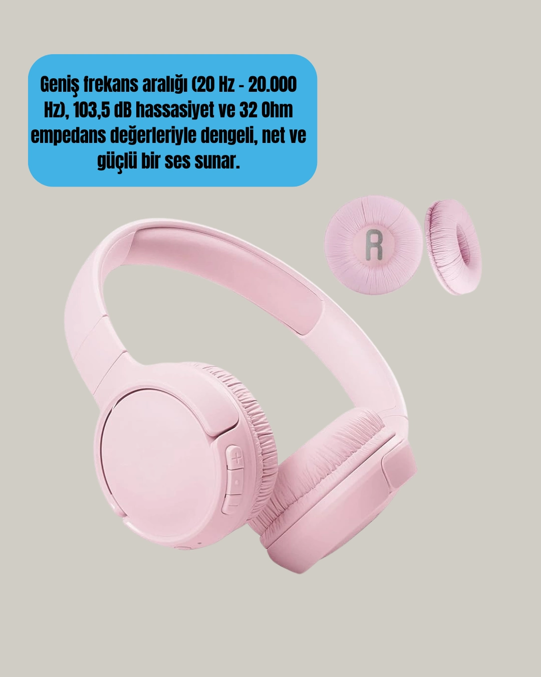 3.2 cm Sürücülü Ergonomik Kablosuz Kulaklık