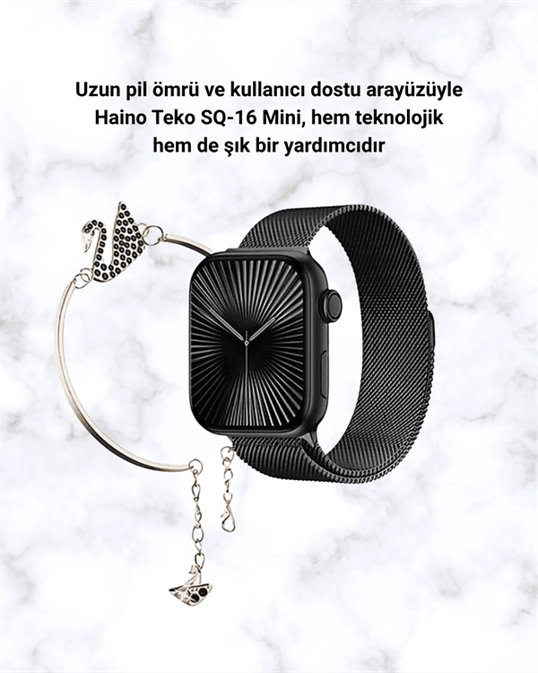 Akıllı Saat SQ-16 Mini Series 10 | Unisex Tasarım, Sağlık ve Spor Takibi