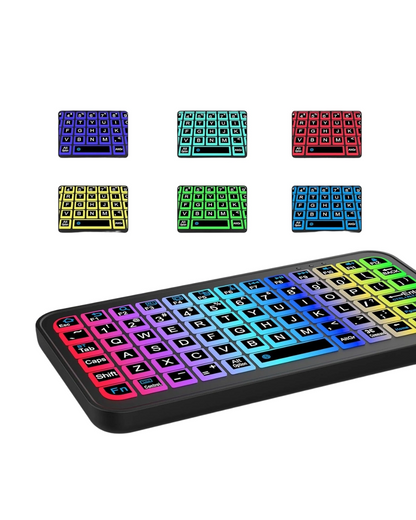 Bluetooth 5.2 Destekli Kablosuz Mini RGB Klavye Ultra İnce