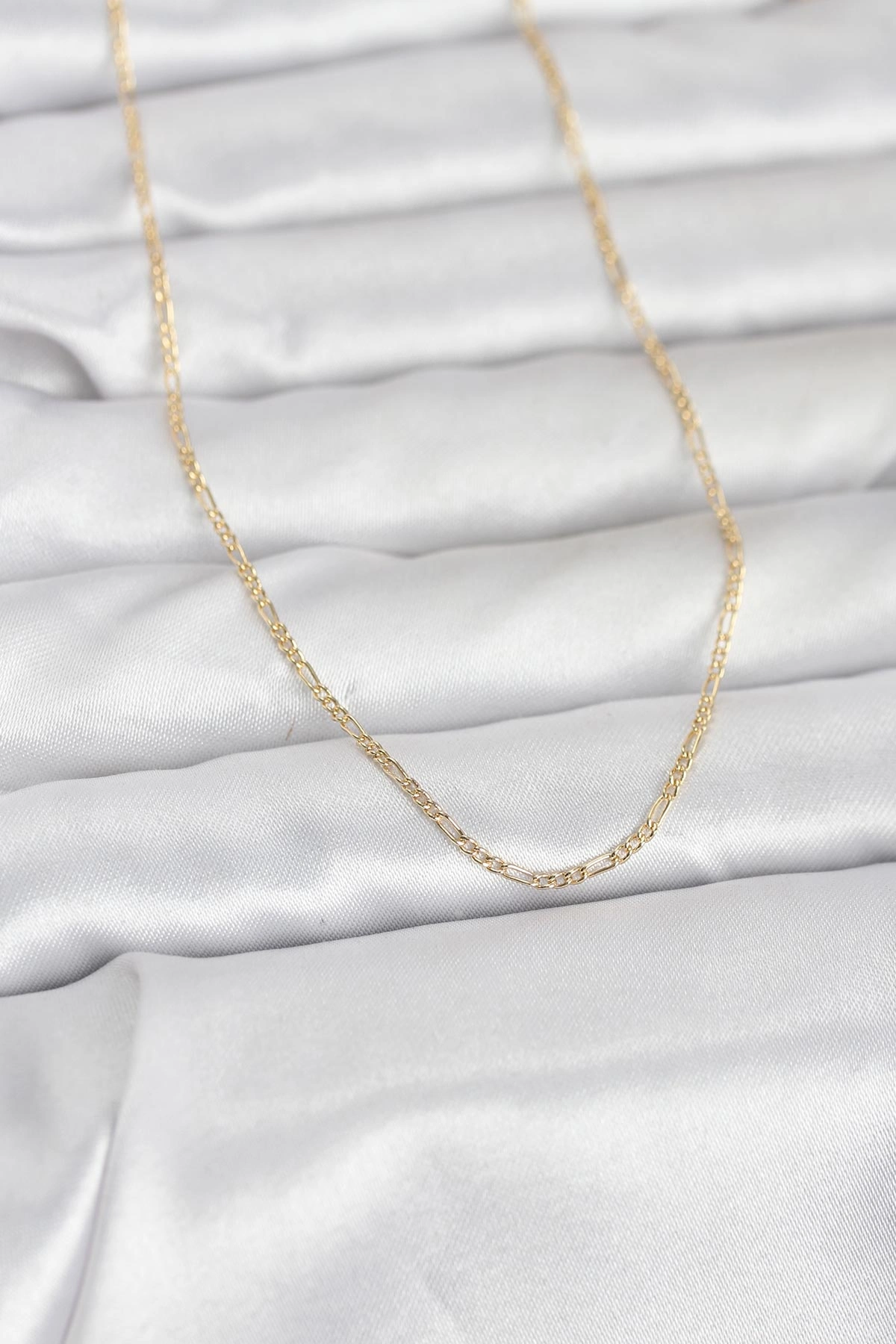CM 14K Gold Renk 60 cm Zincirli Kadın Kolye