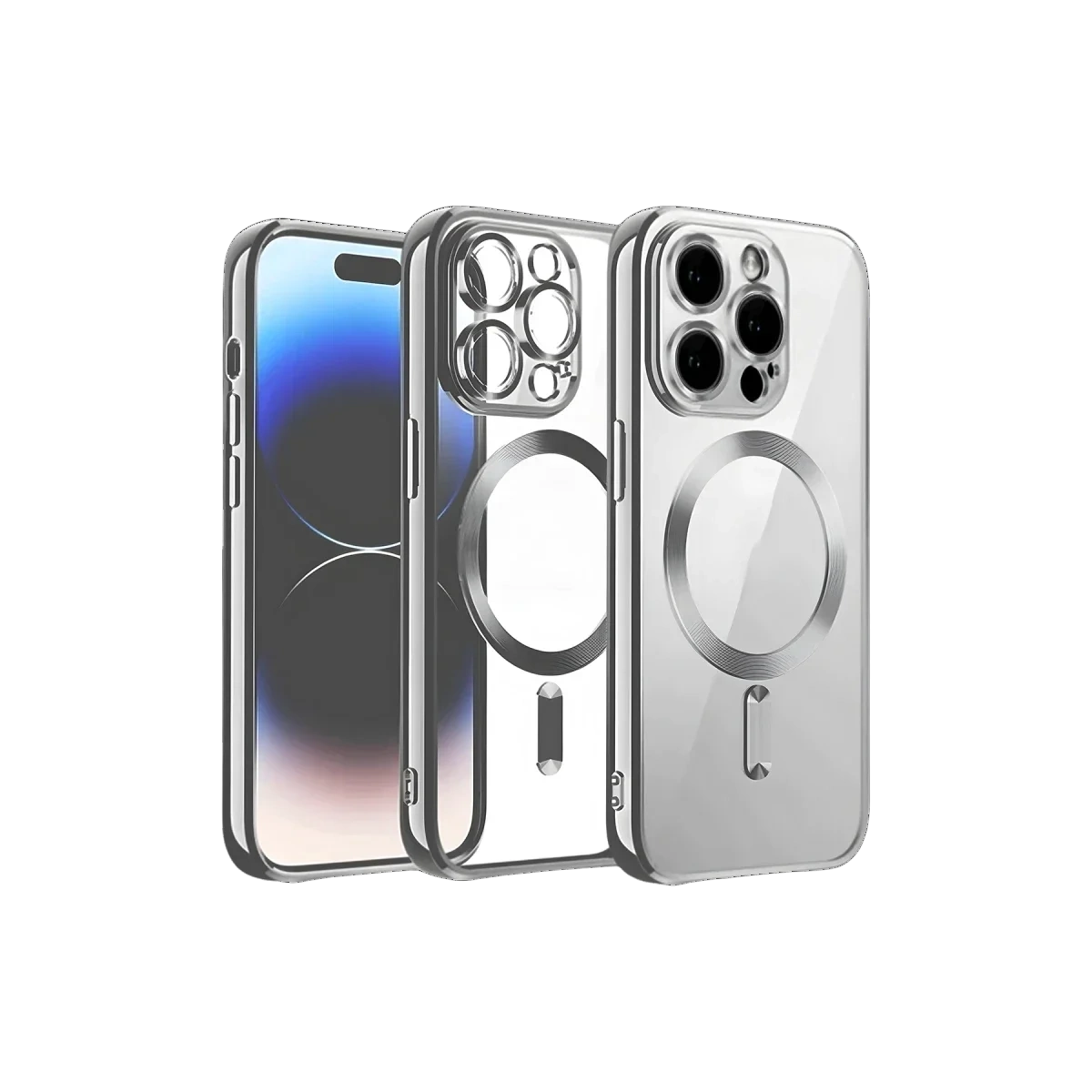 iPhone 13 Pro Max Kılıf Kross Magneticsafe Kapak - Titan Gri