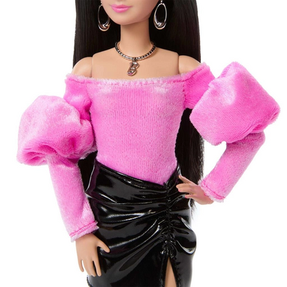 JJN76 DELUXE STYLE - Siyah Metalik Elbise