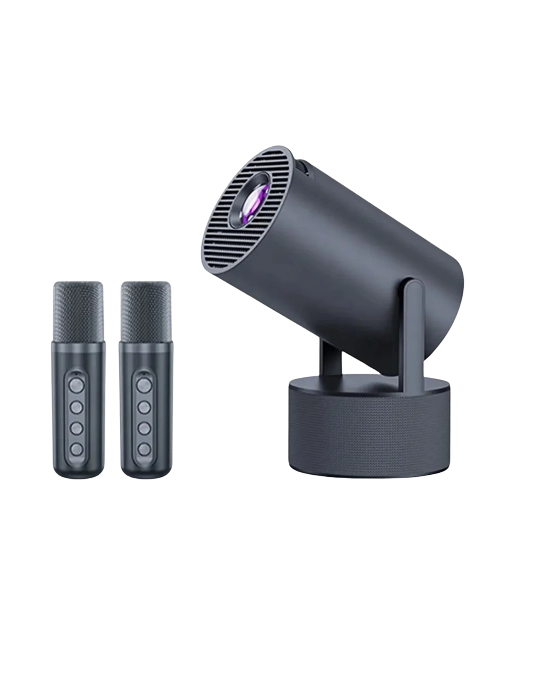 Karaoke Mikrofonlu Akıllı Projeksiyon Cihazı WiFi Bluetooth Destekli