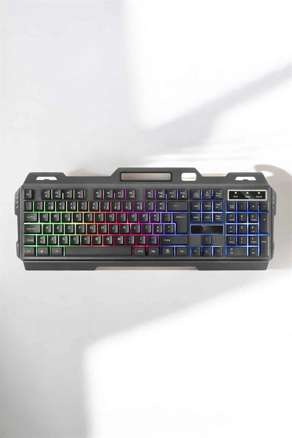 Klavyesi Q Klavye RGB Işıklı Mouse Hediyeli