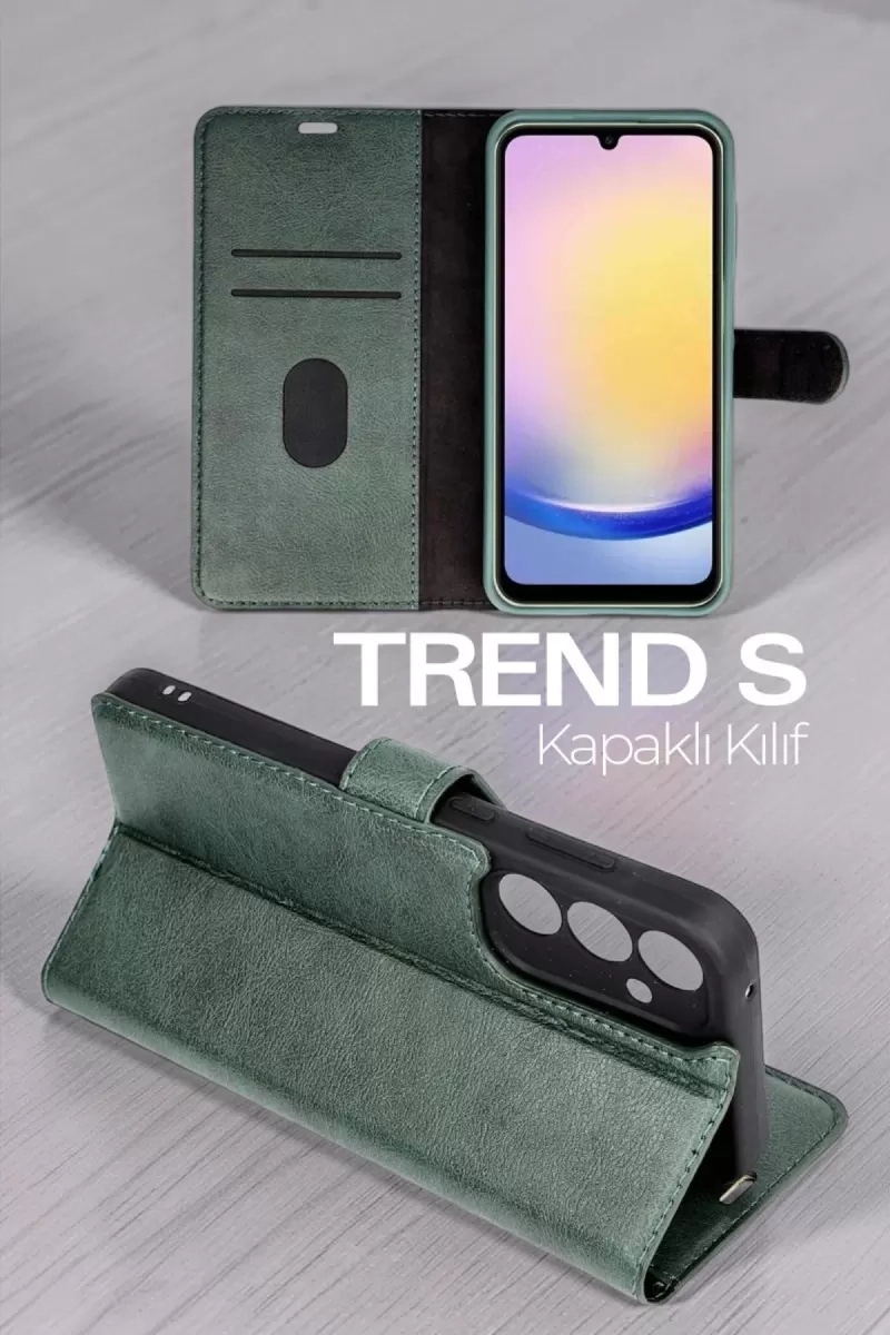 Mi 17T Pro Trend S Plus Kapaklı Kılıf - Yeşil