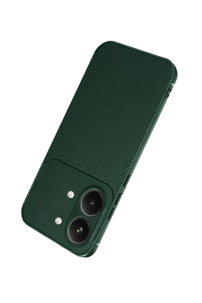 Poco X8 Pro Max Auto Focus Karbon Kapak - Koyu Yeşil