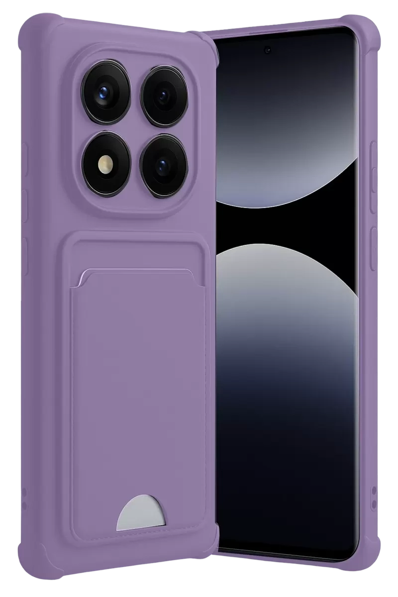 Redmi Note 14 Pro 4G Kelvin Kartvizitli Silikon - Lila