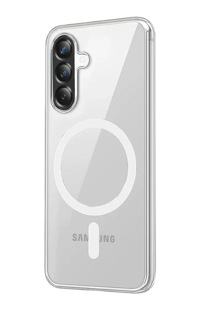 Samsung Galaxy A57 5G Combo Sert Şeffaf Magsafe Kapak - Şeffaf