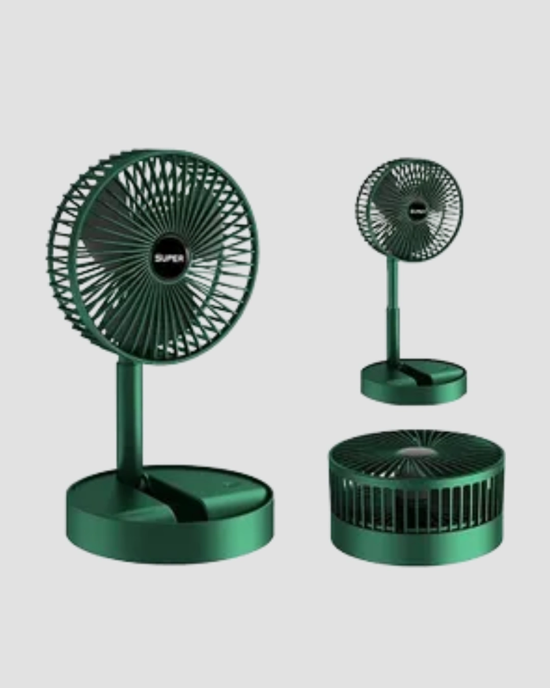 Taşınabilir Şarjlı Mini Fan – Katlanabilir Gövde, 3 Hız Kademesi