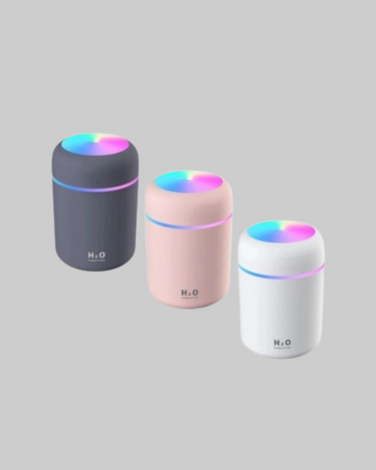 Taşınabilir USB Mini Nemlendirici – LED Aydınlatmalı, Çift Püskürtme Modu