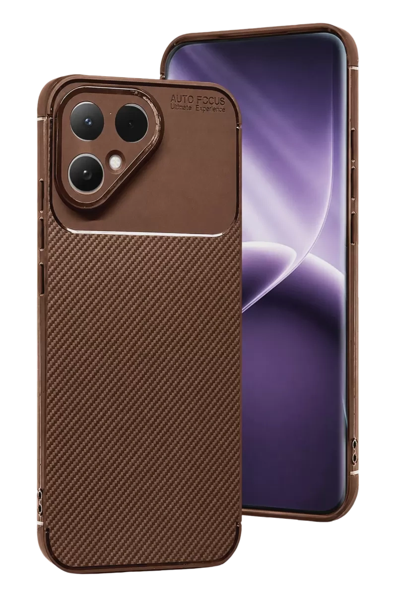 Tecno Pova Curve 2 5G Auto Focus Karbon Kapak - Kahverengi