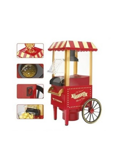 Yağsız Popcorn Makinesi Hızlı Sıcak Hava Mısır Patlatıcı Ev Tipi Kullanım