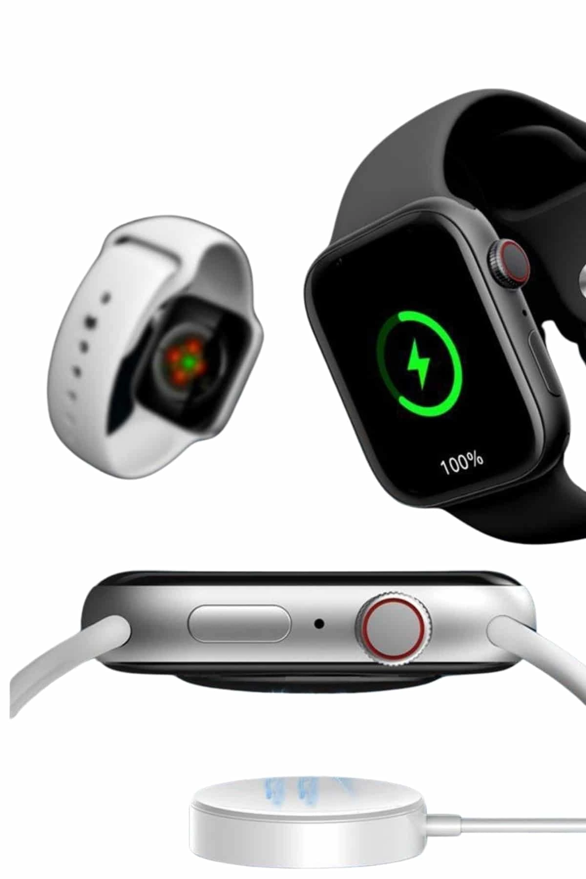 Yeni Model Akıllı Saat Dokunmatik Ekran Unisex Amoled Ekran 44 mm