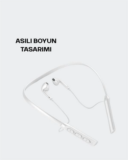 Yüksek Kapasiteli Pil Destekli Boyun Askılı Kulaklık – 100 Saat Dayanıklı