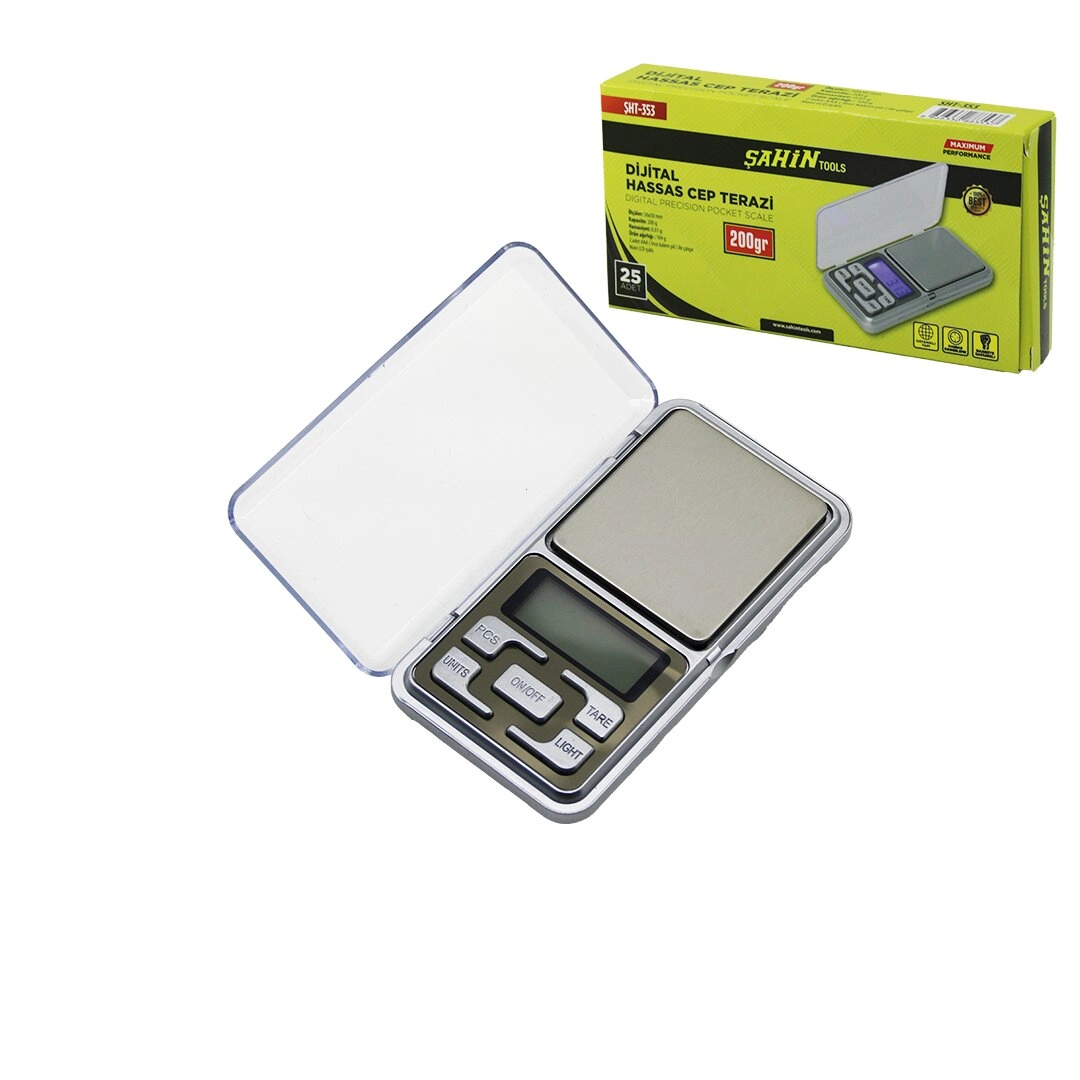 Terazi Mini Cep Boy Hassas Terazi 200 Gr 0.01 Gr