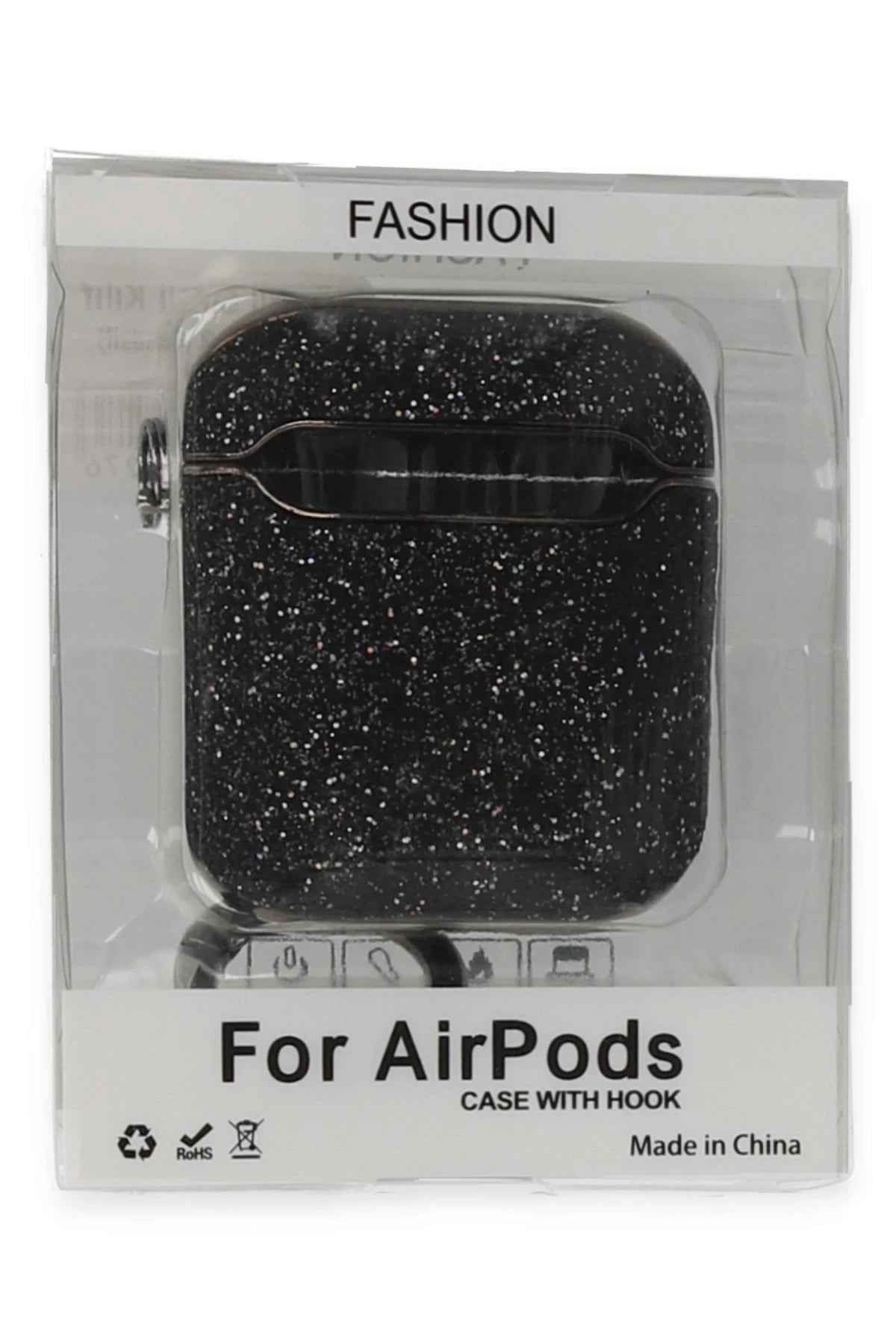 Newface Apple Airpods 2 (2.nesil) Spell Simli Kılıf - Siyah