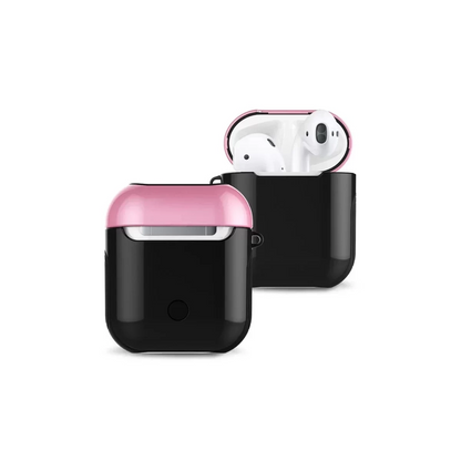 Newface Apple Airpods 2 (2.nesil) 3in1 Kılıf - Siyah-pembe