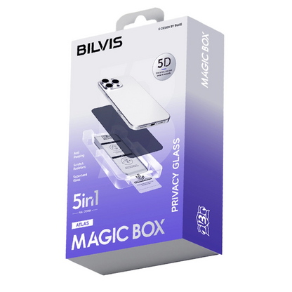 İphone 11 Bilvis 5in1 5d Magic Hayalet Cam Ekran Koruyucu - Siyah