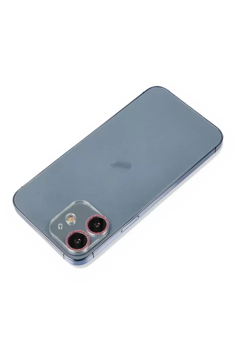 Newface Apple İphone 12 Mini Shine Kamera Lens Koruma Cam - Pembe
