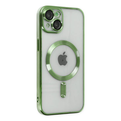İphone 14 Kılıf Kross Magneticsafe Kapak - Koyu Yeşil