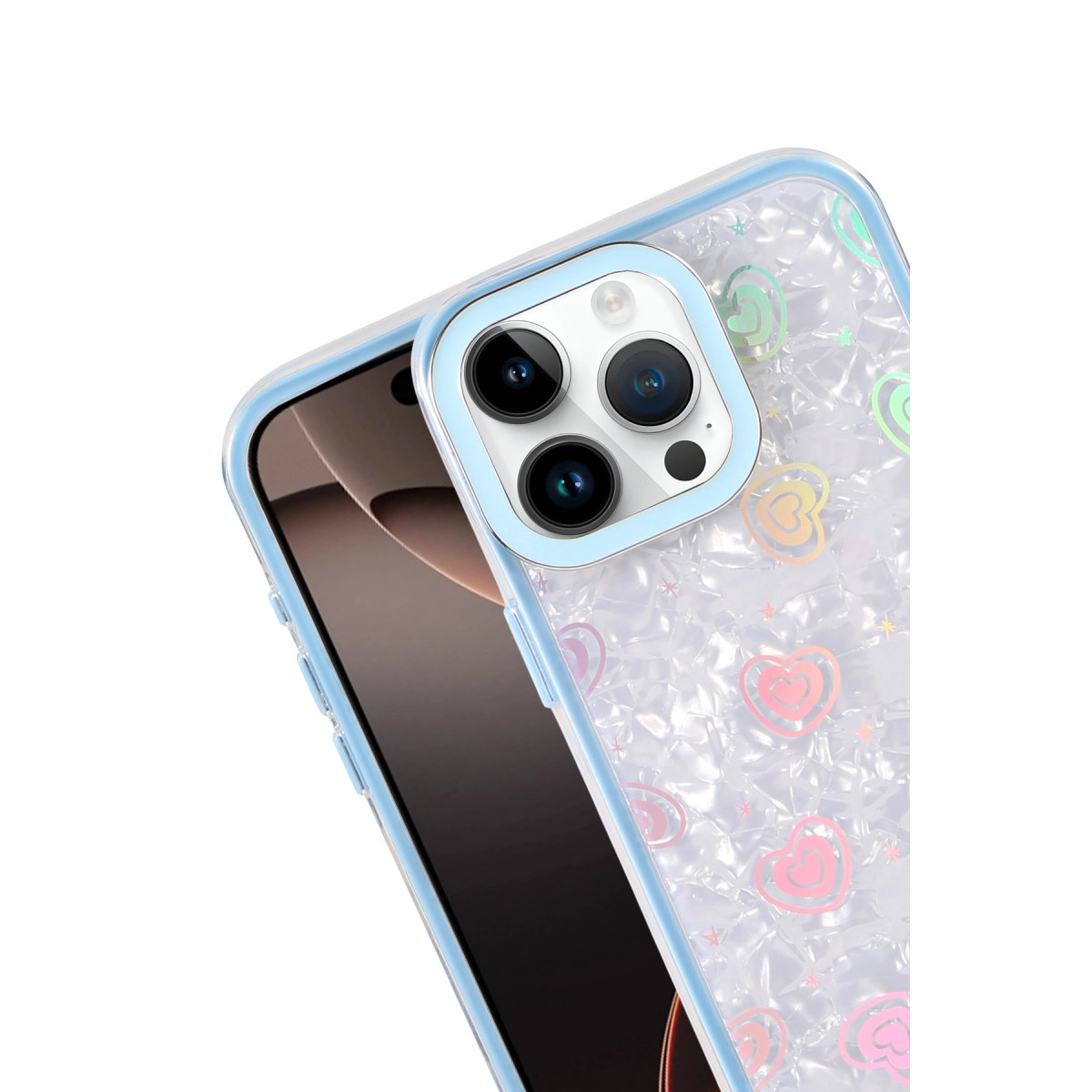 İphone 14 Pro Max Lumi Desenli Kapak - Mavi