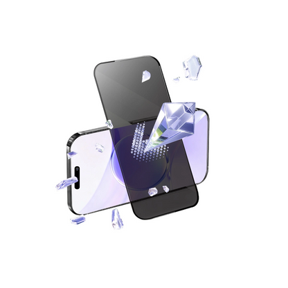 İphone 15 Pro Bilvis 5in1 5d Magic Hayalet Cam Ekran Koruyucu - Siyah