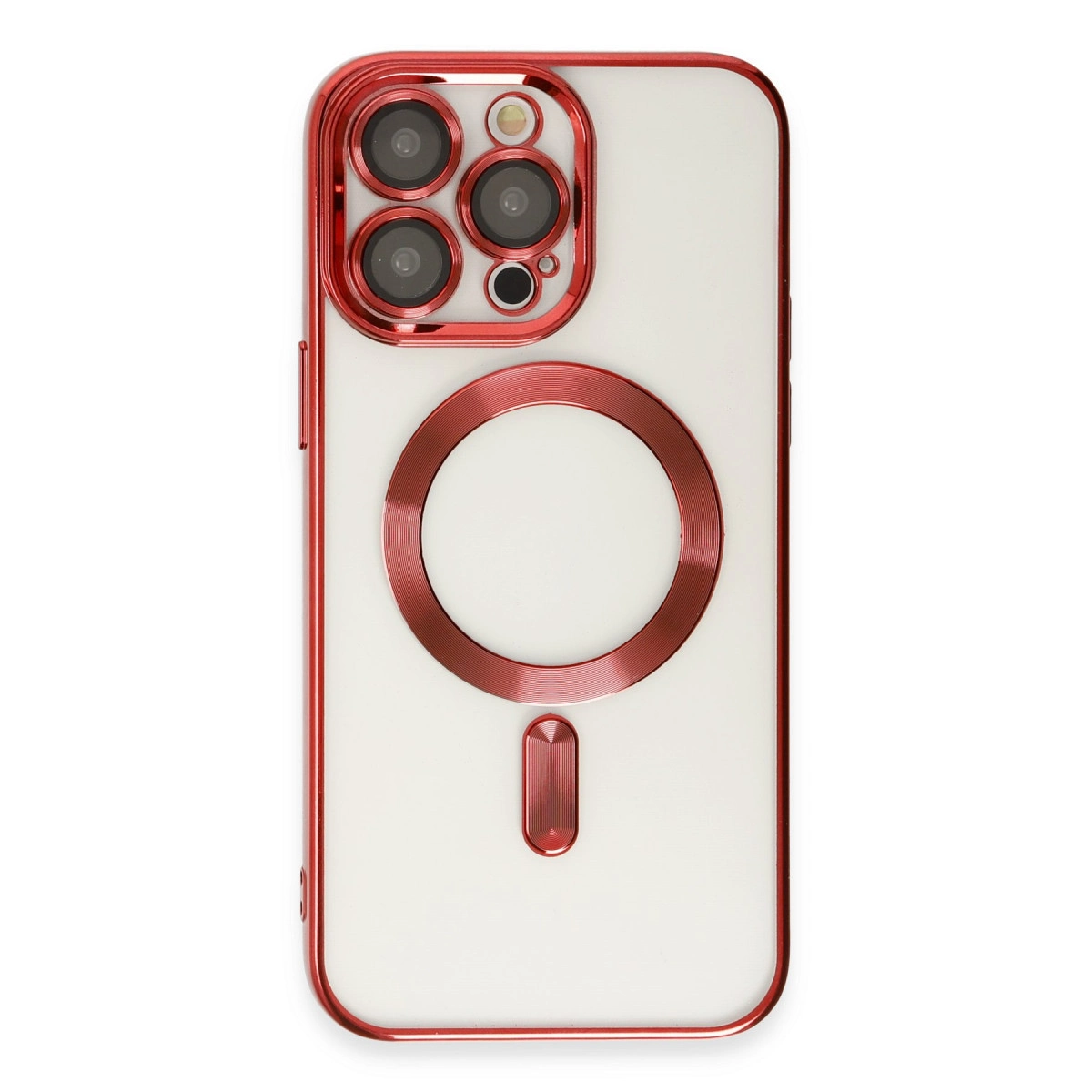 İphone 15 Pro Max Kılıf Kross Magneticsafe Kapak - Kırmızı