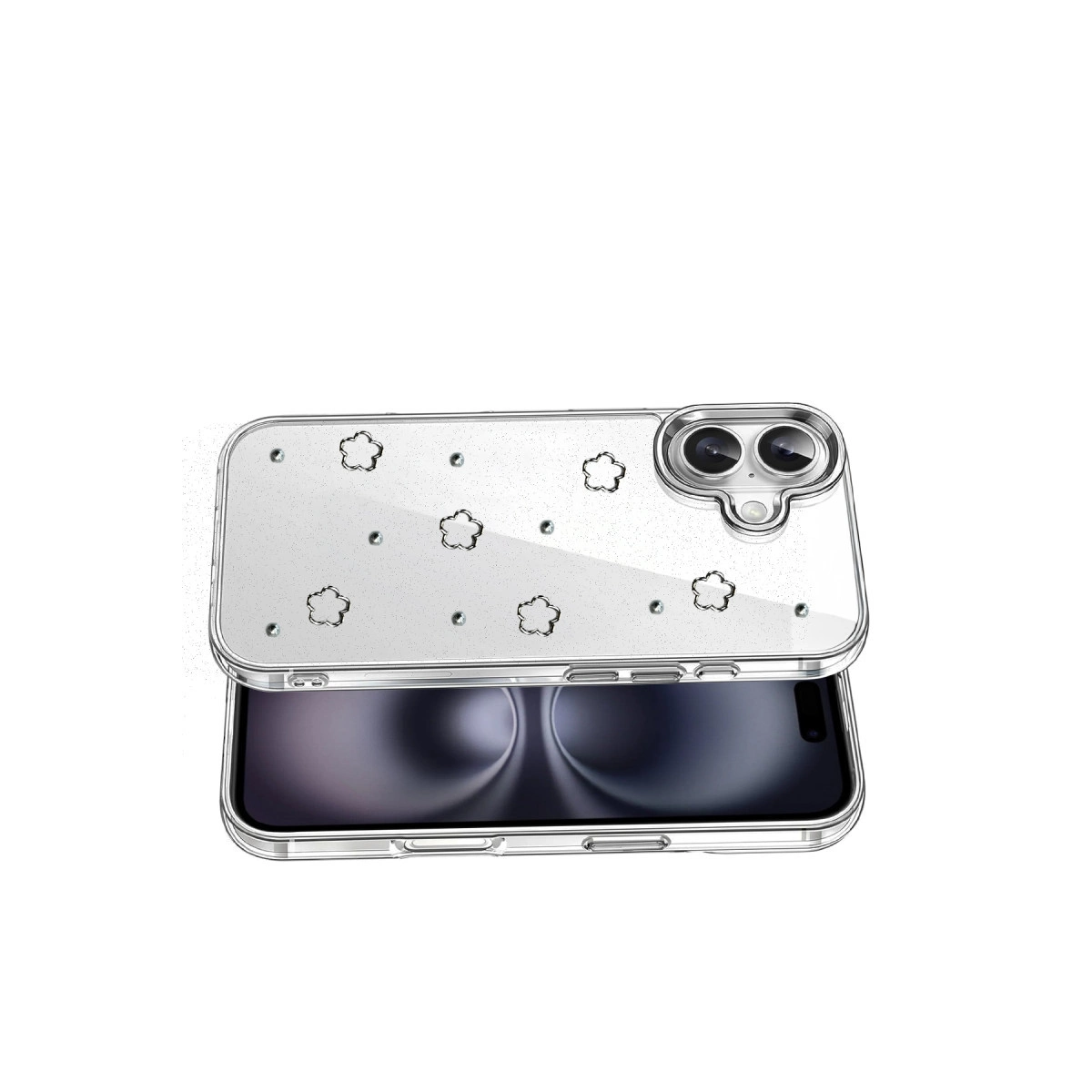 İphone 16 Plus Fiyonk Desenli Kapak - Desen 2