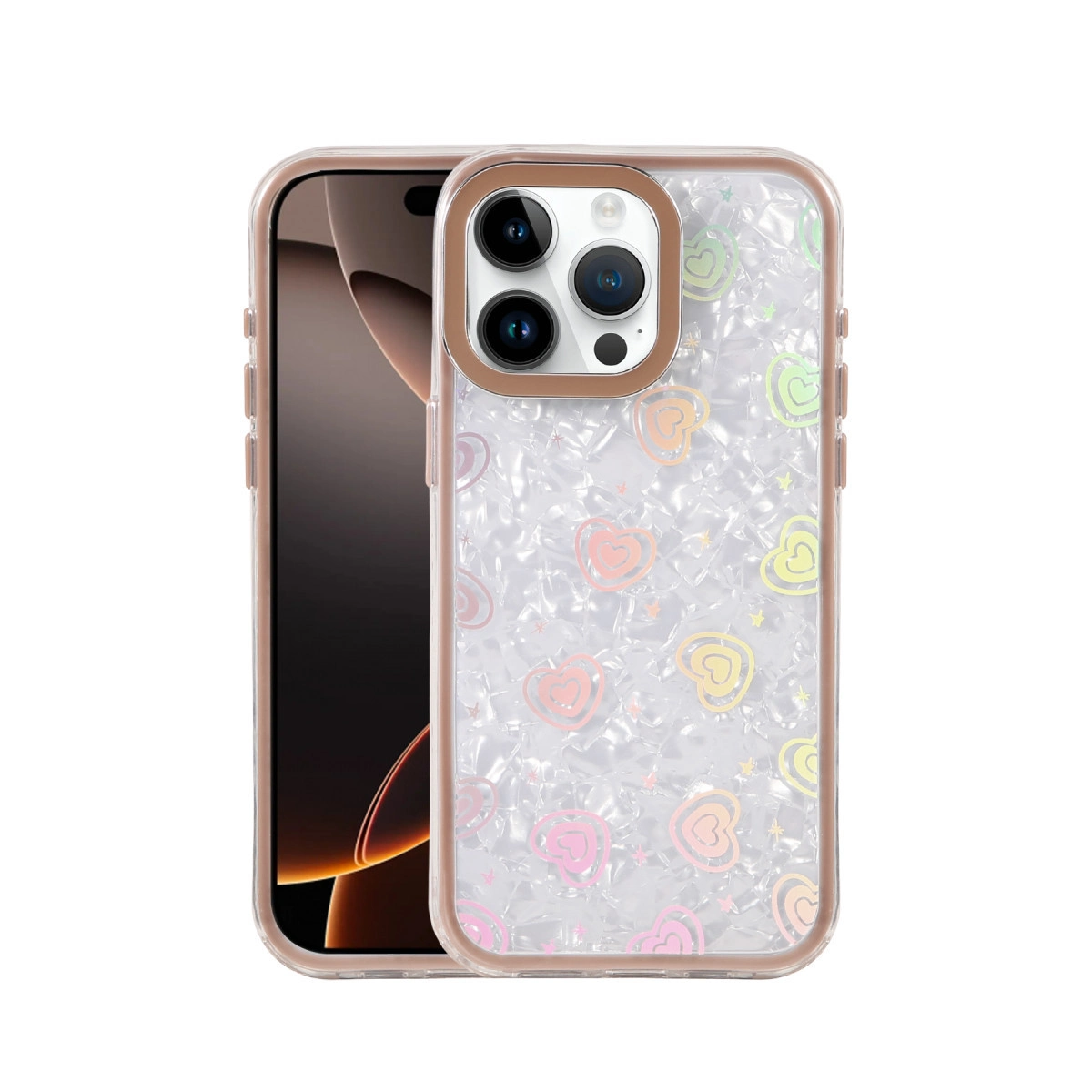 İphone 16 Pro Max Lumi Desenli Kapak - Çöl Titanyum
