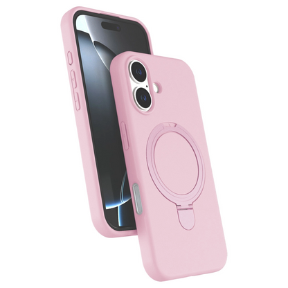 İphone 16 Regal Magsafe Standlı Kapak - Açık Pembe