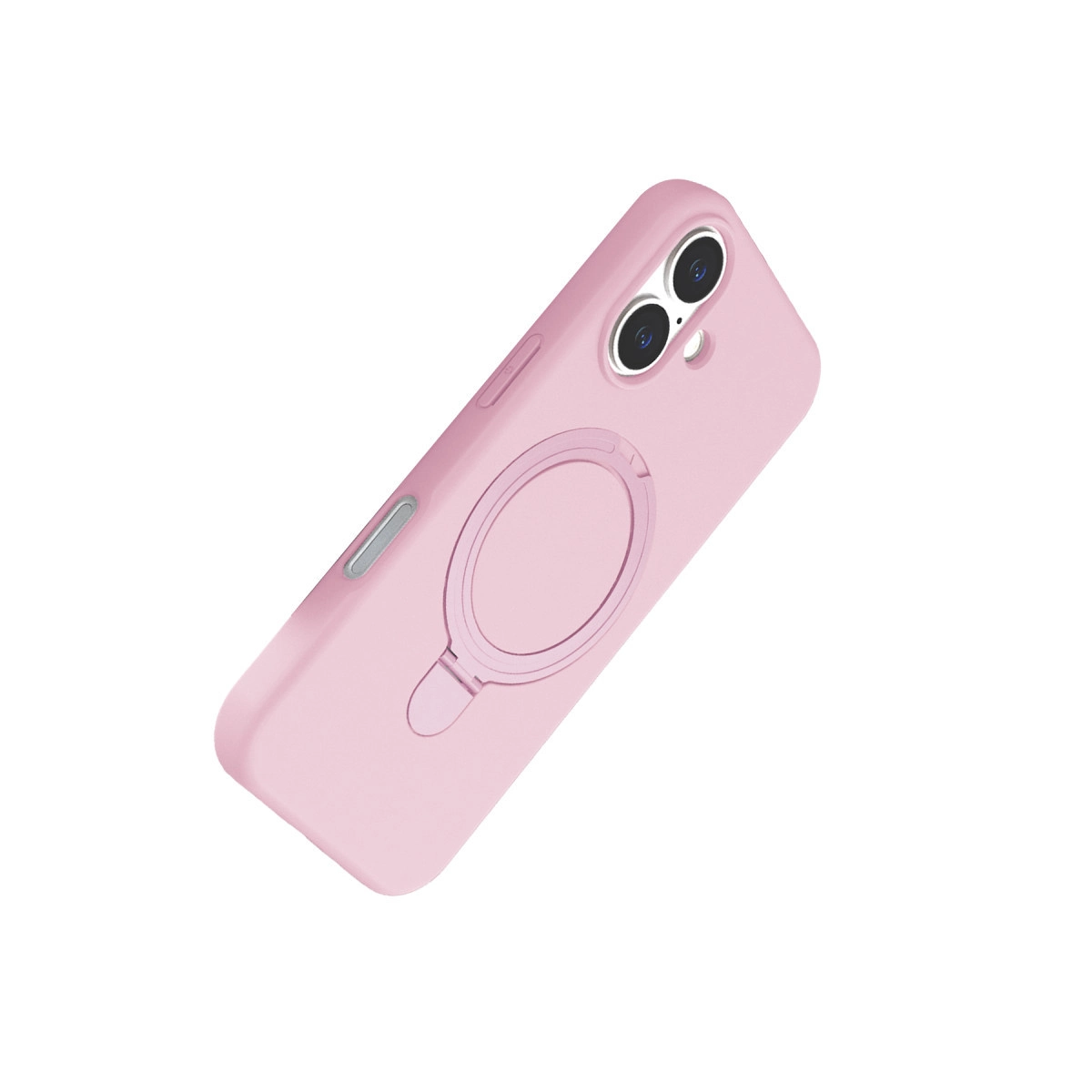 İphone 16 Regal Magsafe Standlı Kapak - Açık Pembe