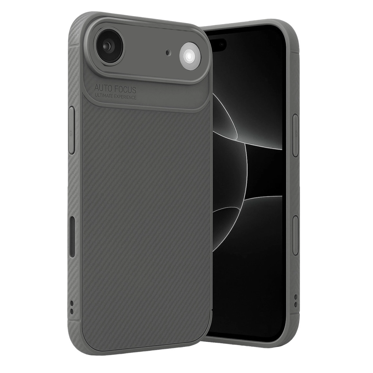 İphone 17 Air Auto Focus Karbon Kapak - Gri