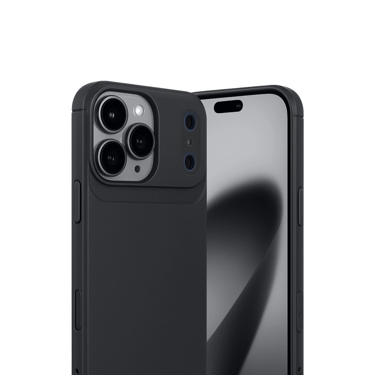 İphone 17 Pro Max Auto Focus Karbon Kapak - Siyah